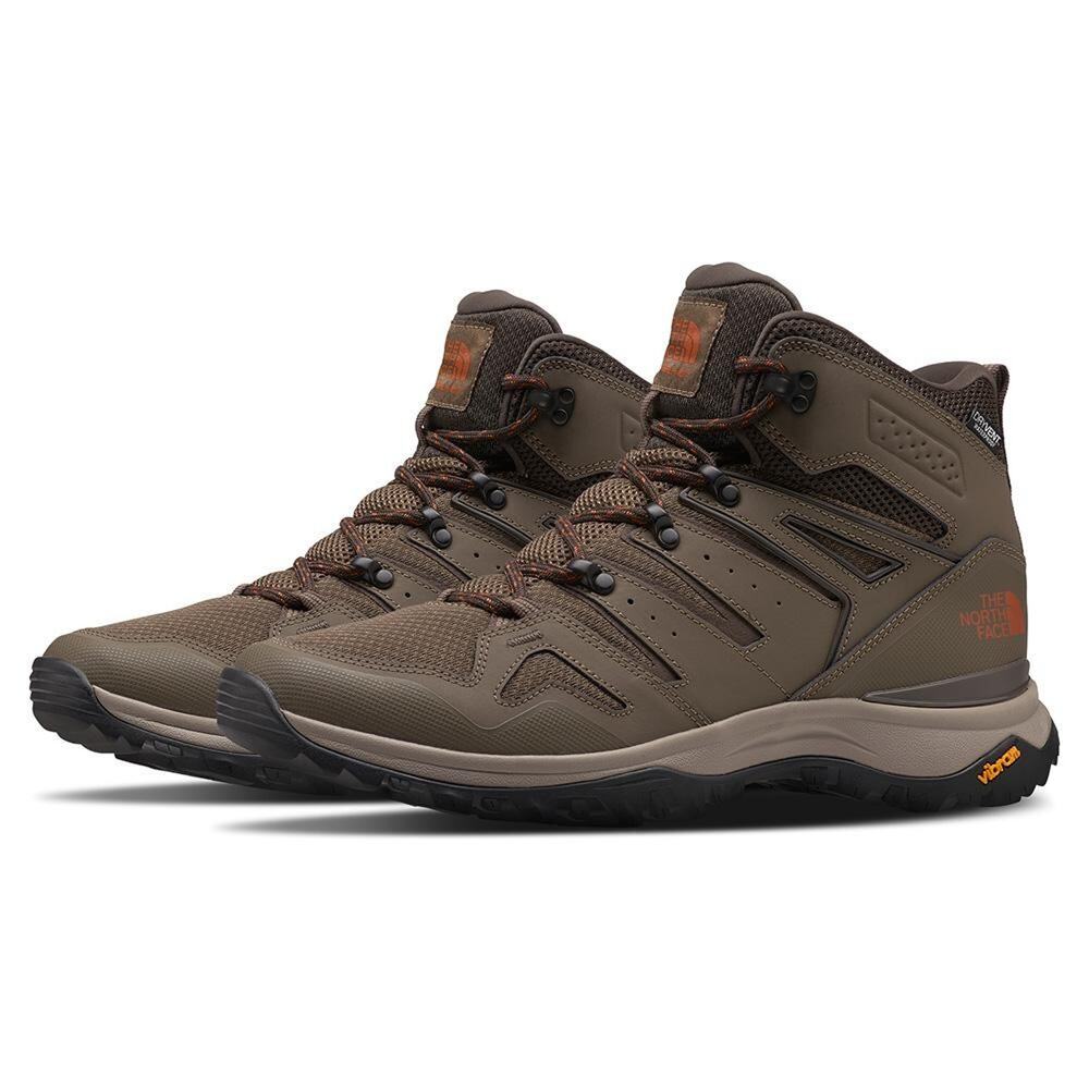 The North Face Men's Hedgehog Fastpack II Mid WP Boot Brown Black 9.5 M